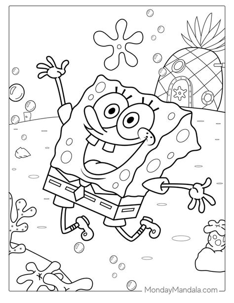 spongebob coloring pages|spongebob color by number printables.